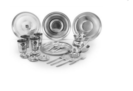 India Desire : Shopclues Steal Deal: Buy Klassic Vimal- 24 pcs Stainless Steel Dinner Set @Rs 499 [MRP Rs 2000]